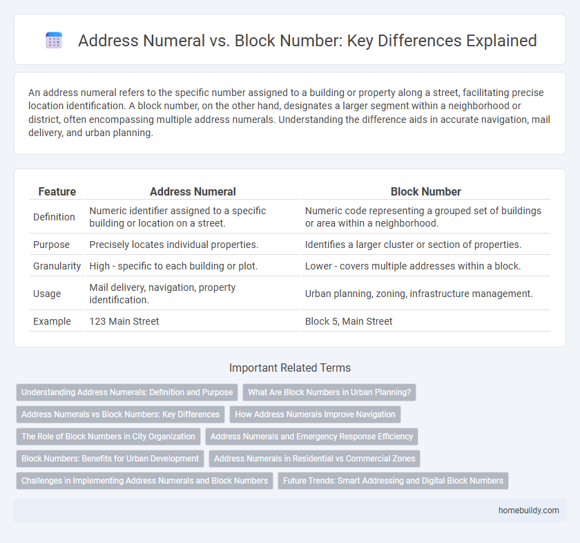 Address Numeral vs. Block Number: Key Differences Explained