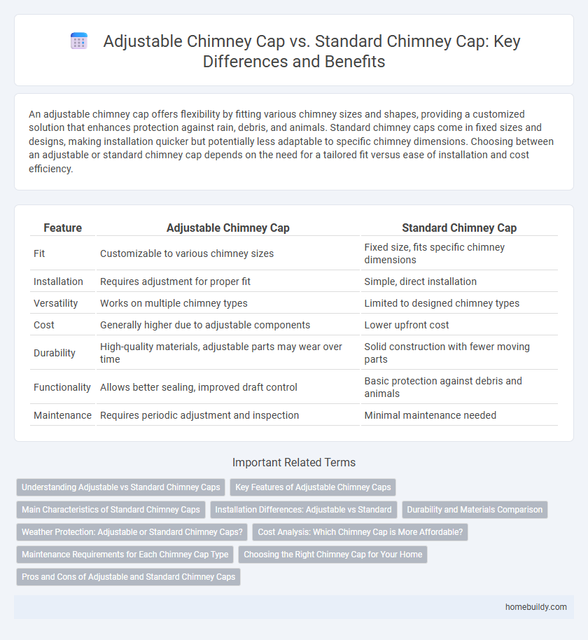 Adjustable Chimney Cap vs. Standard Chimney Cap: Key Differences and Benefits
