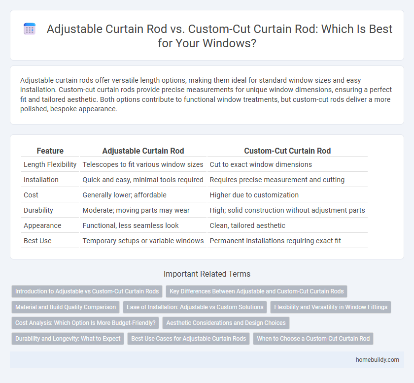 Adjustable Curtain Rod vs. Custom-Cut Curtain Rod: Which Is Best for Your Windows?