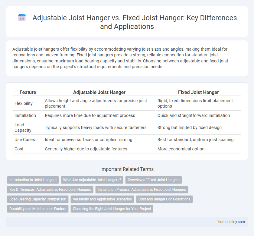 Adjustable Joist Hanger vs. Fixed Joist Hanger: Key Differences and Applications