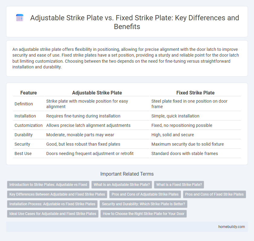Adjustable Strike Plate vs. Fixed Strike Plate: Key Differences and Benefits