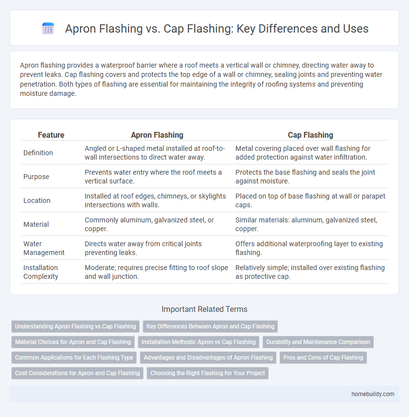 Apron Flashing vs. Cap Flashing: Key Differences and Uses