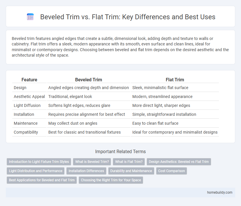Beveled Trim vs. Flat Trim: Key Differences and Best Uses