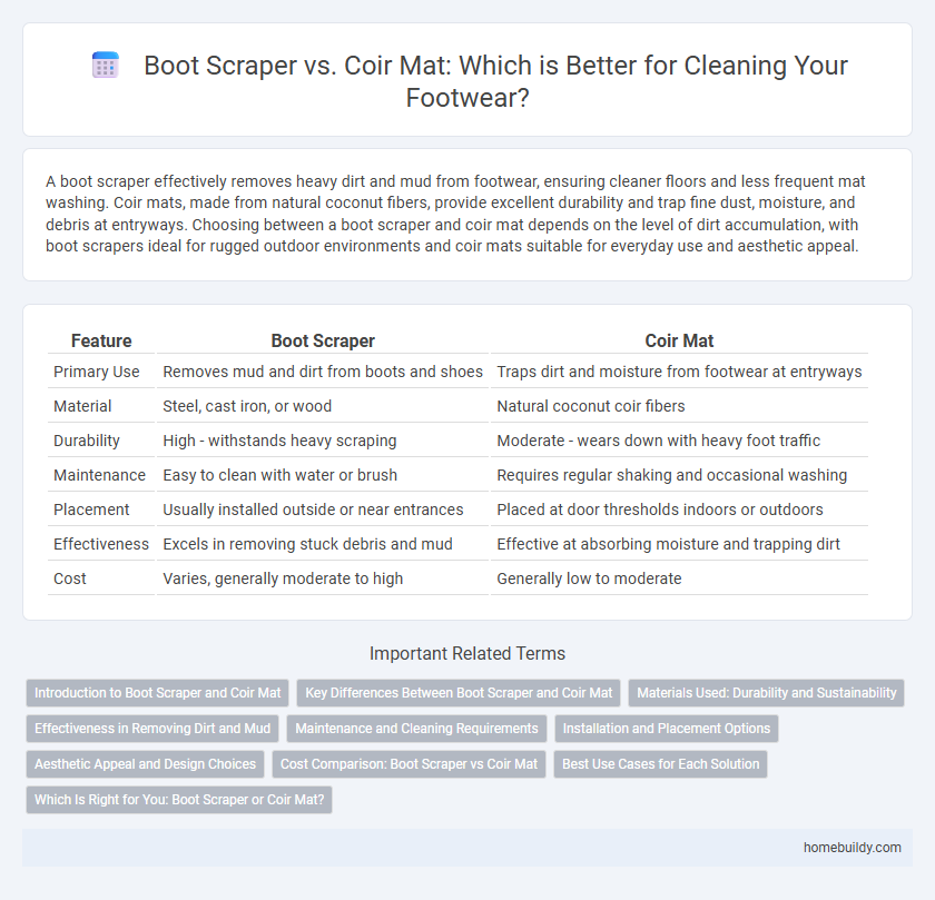 Boot Scraper vs. Coir Mat: Which is Better for Cleaning Your Footwear?