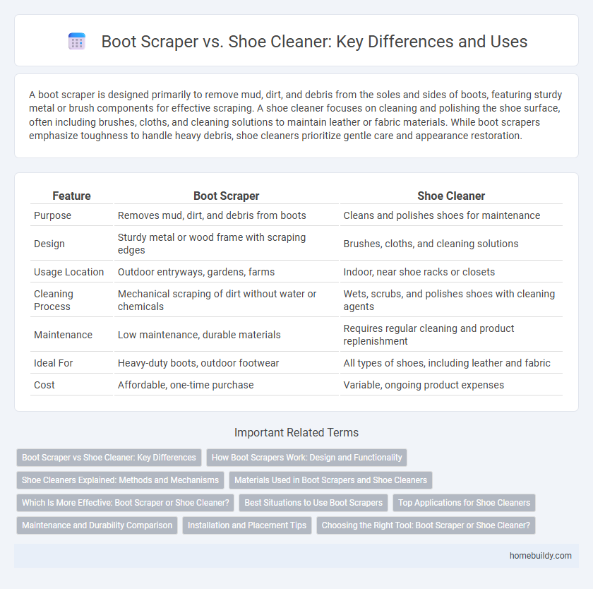 Boot Scraper vs. Shoe Cleaner: Key Differences and Uses