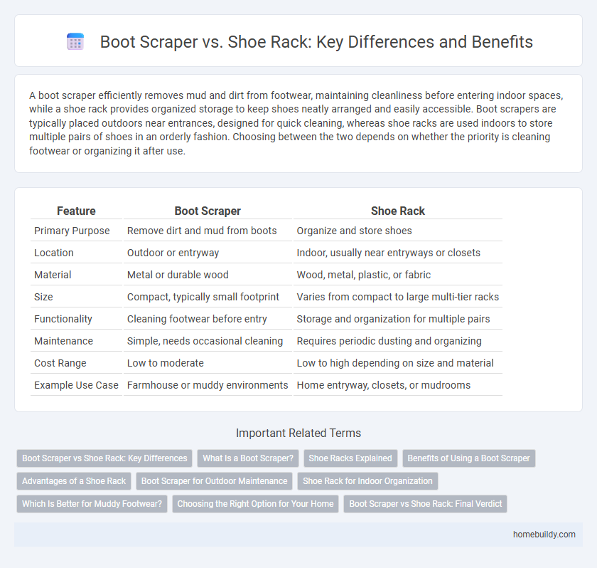 Boot Scraper vs. Shoe Rack: Key Differences and Benefits
