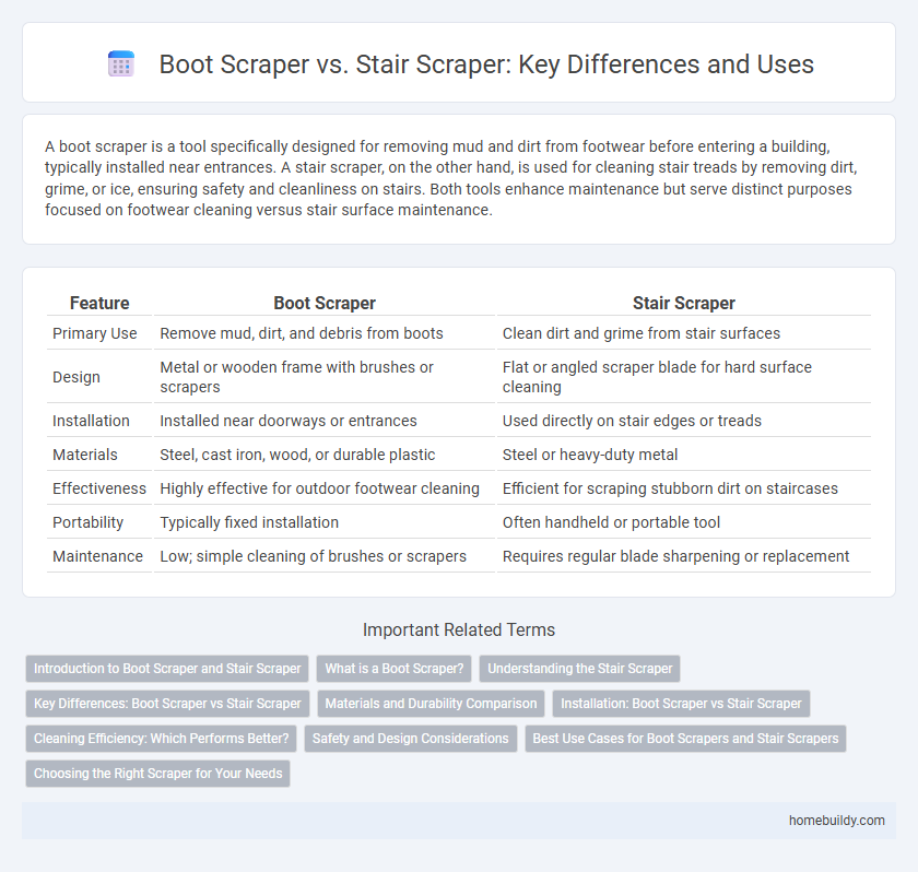 Boot Scraper vs. Stair Scraper: Key Differences and Uses