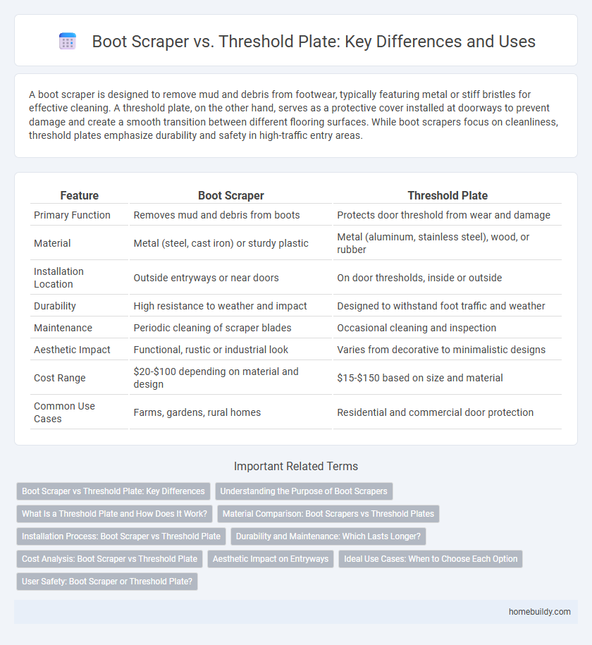 Boot Scraper vs. Threshold Plate: Key Differences and Uses