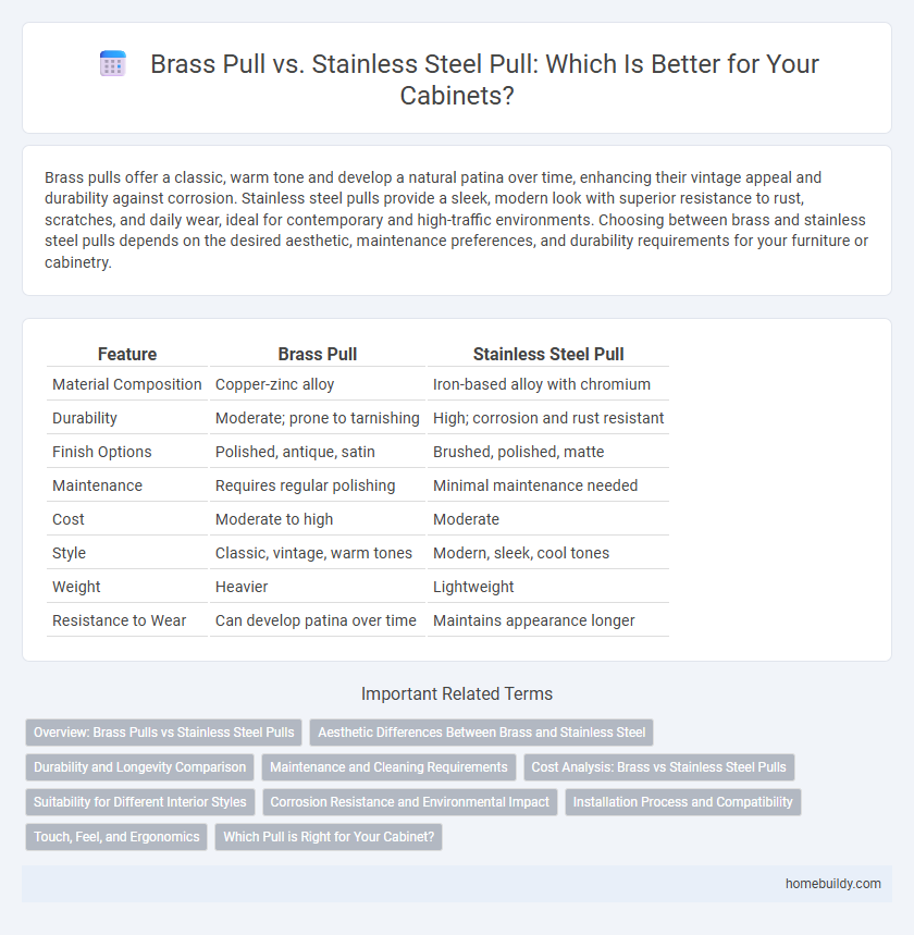 Brass Pull vs. Stainless Steel Pull: Which Is Better for Your Cabinets?
