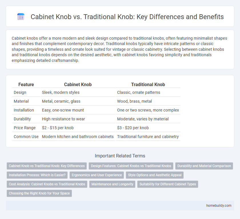 Cabinet Knob vs. Traditional Knob: Key Differences and Benefits