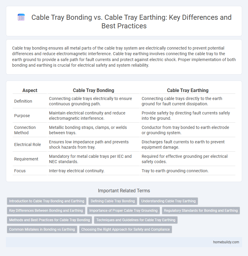Cable Tray Bonding vs. Cable Tray Earthing: Key Differences and Best Practices