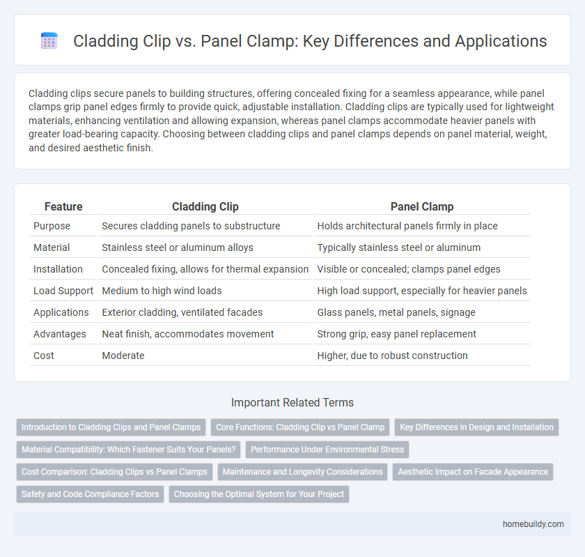 Cladding Clip vs. Panel Clamp: Key Differences and Applications