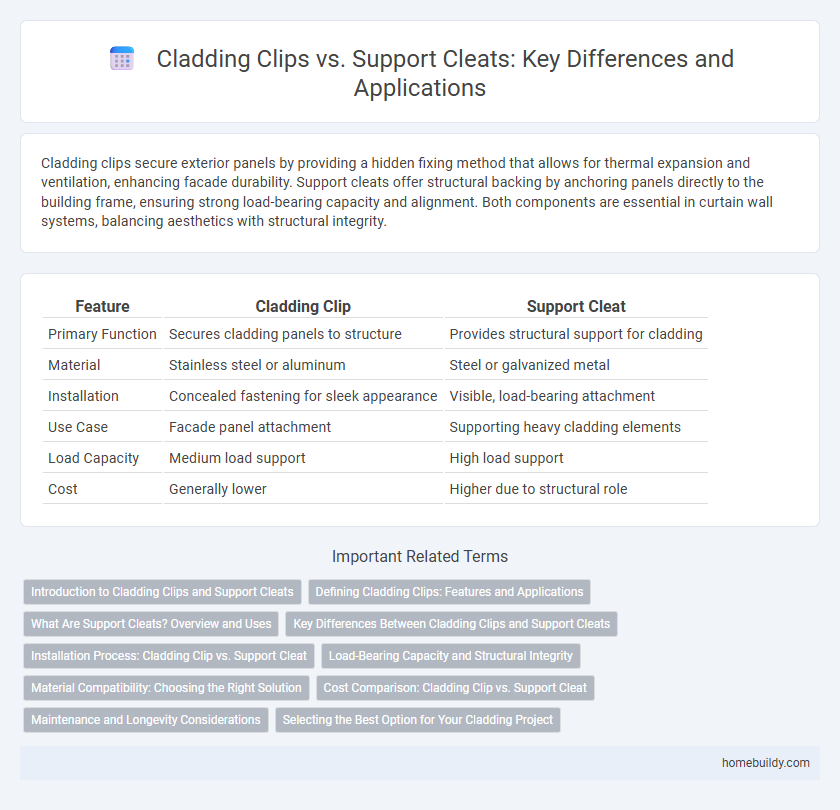 Cladding Clips vs. Support Cleats: Key Differences and Applications