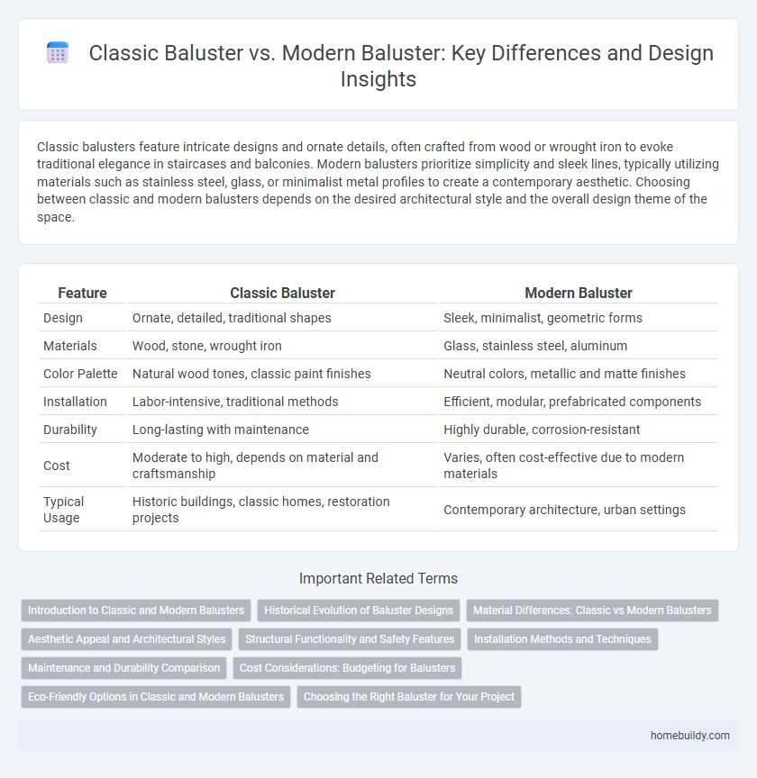 Classic Baluster vs. Modern Baluster: Key Differences and Design Insights