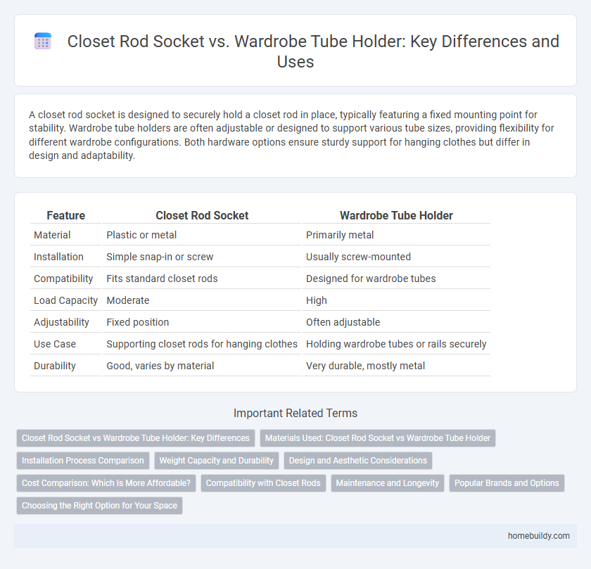 Closet Rod Socket vs. Wardrobe Tube Holder: Key Differences and Uses