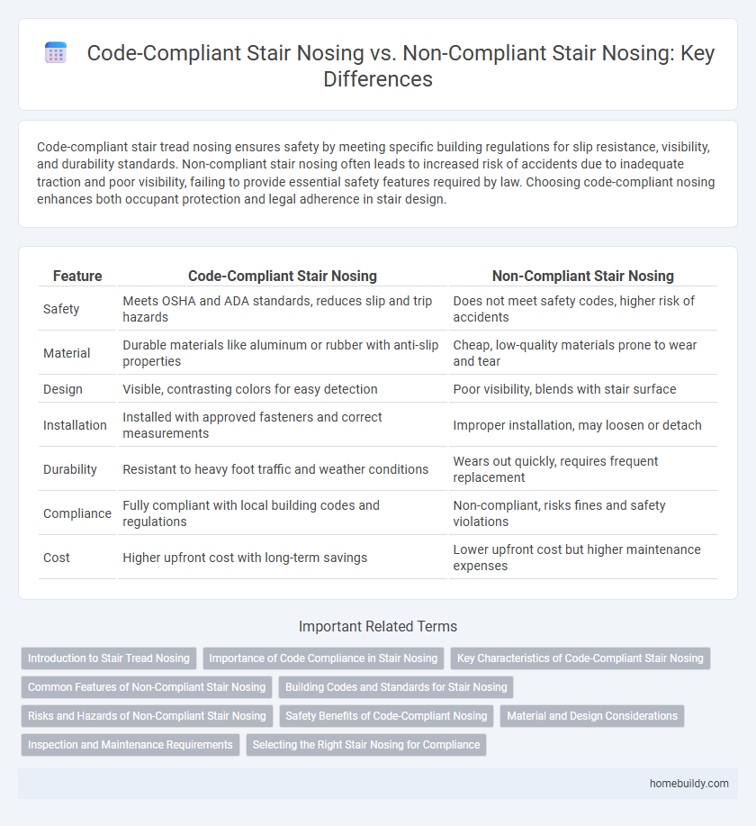 Code-Compliant Stair Nosing vs. Non-Compliant Stair Nosing: Key Differences