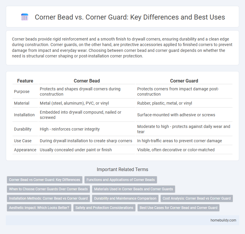 Corner Bead vs. Corner Guard: Key Differences and Best Uses