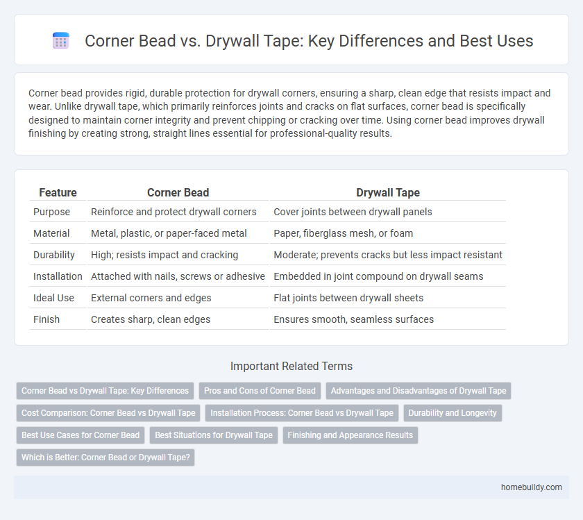 Corner Bead vs. Drywall Tape: Key Differences and Best Uses