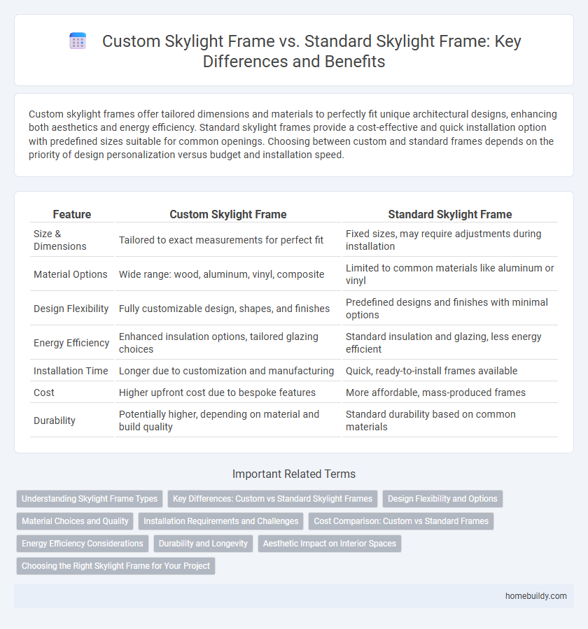 Custom Skylight Frame vs. Standard Skylight Frame: Key Differences and Benefits