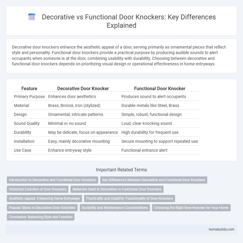Decorative vs Functional Door Knockers: Key Differences Explained