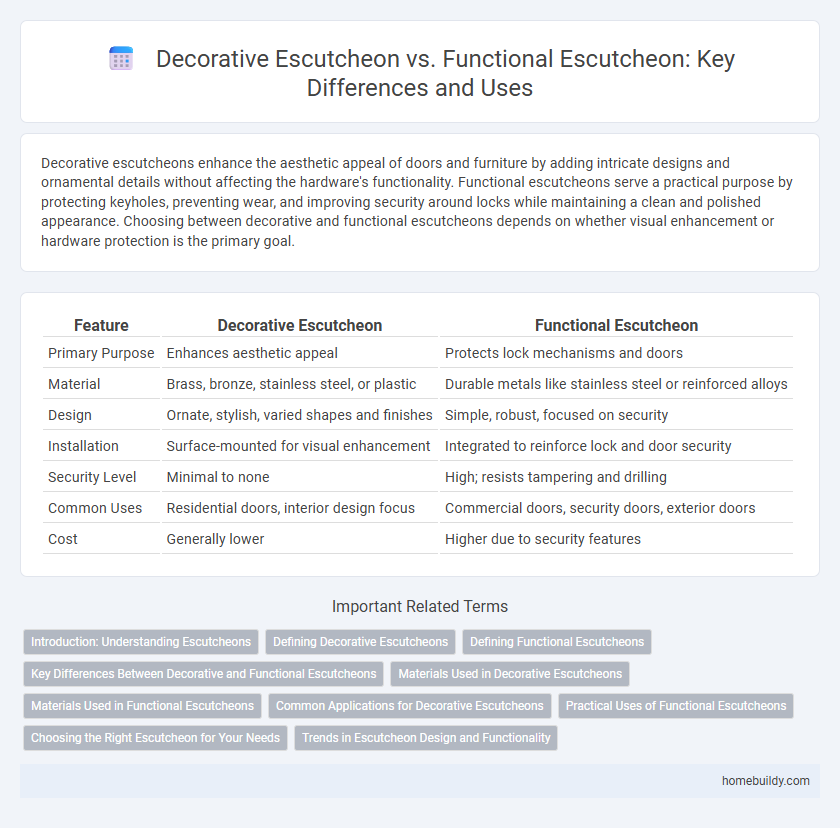 Decorative Escutcheon vs. Functional Escutcheon: Key Differences and Uses