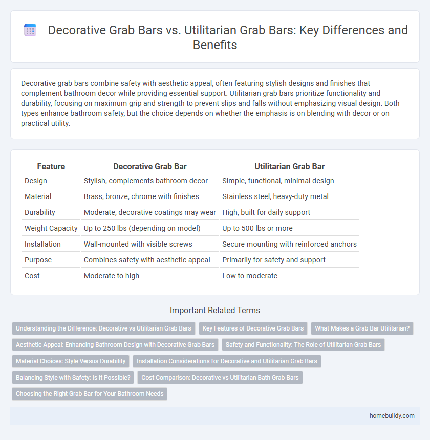Decorative Grab Bars vs. Utilitarian Grab Bars: Key Differences and Benefits