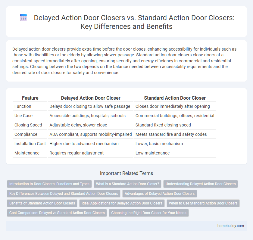 Delayed Action Door Closers vs. Standard Action Door Closers: Key Differences and Benefits