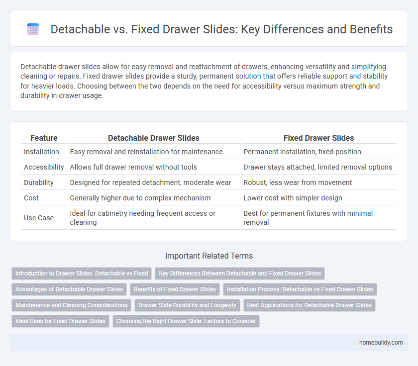 Detachable vs. Fixed Drawer Slides: Key Differences and Benefits