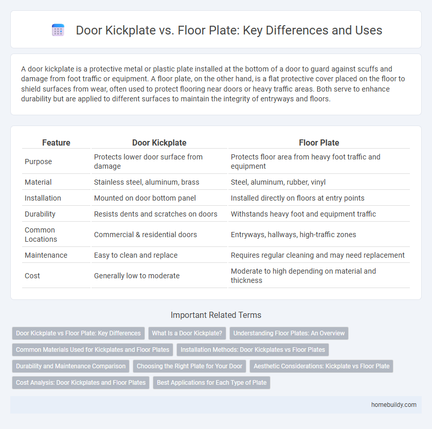Door Kickplate vs. Floor Plate: Key Differences and Uses