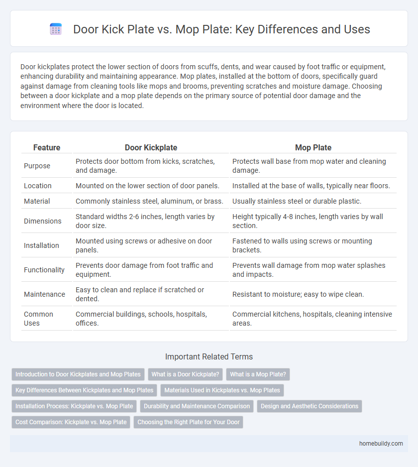 Door Kick Plate vs. Mop Plate: Key Differences and Uses
