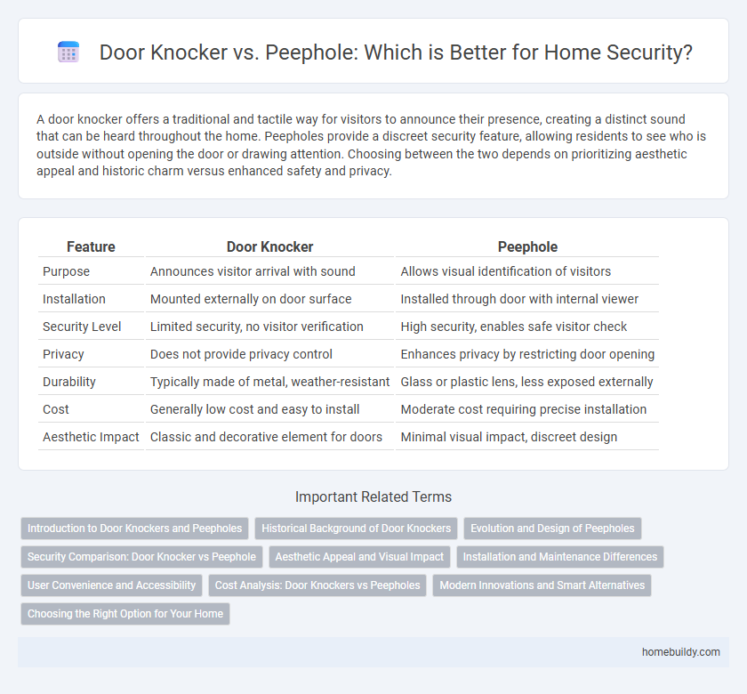 Door Knocker vs. Peephole: Which is Better for Home Security?