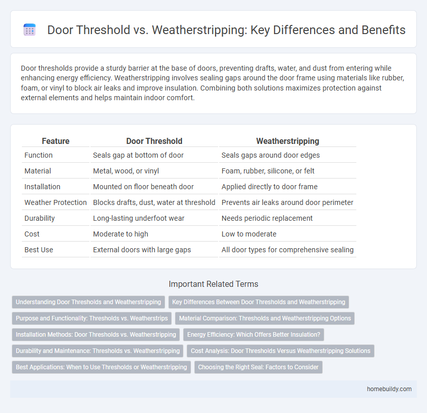Door Threshold vs. Weatherstripping: Key Differences and Benefits