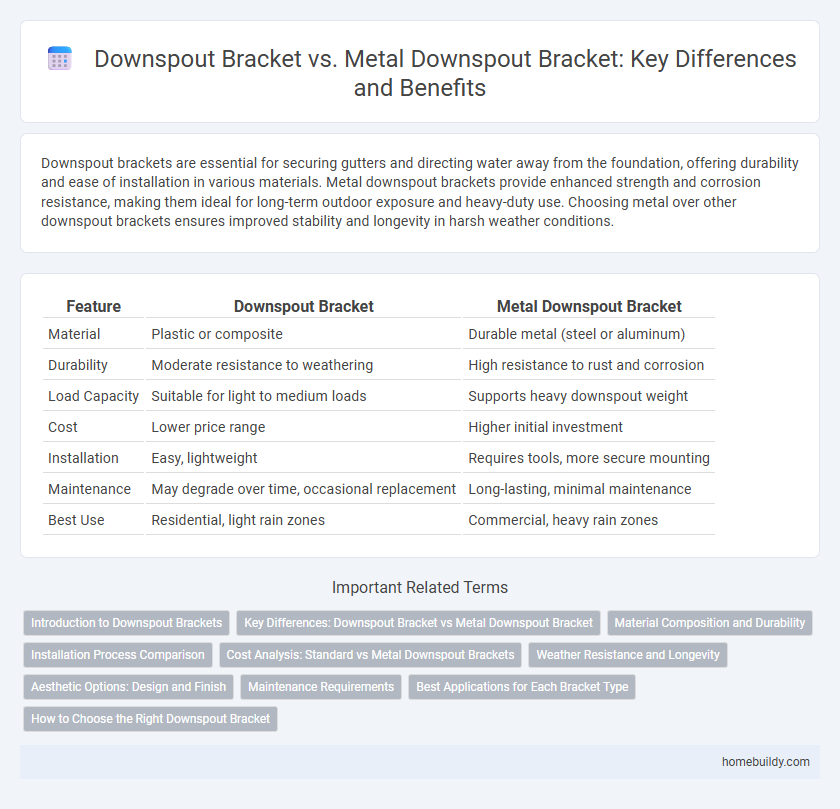 Downspout Bracket vs. Metal Downspout Bracket: Key Differences and Benefits