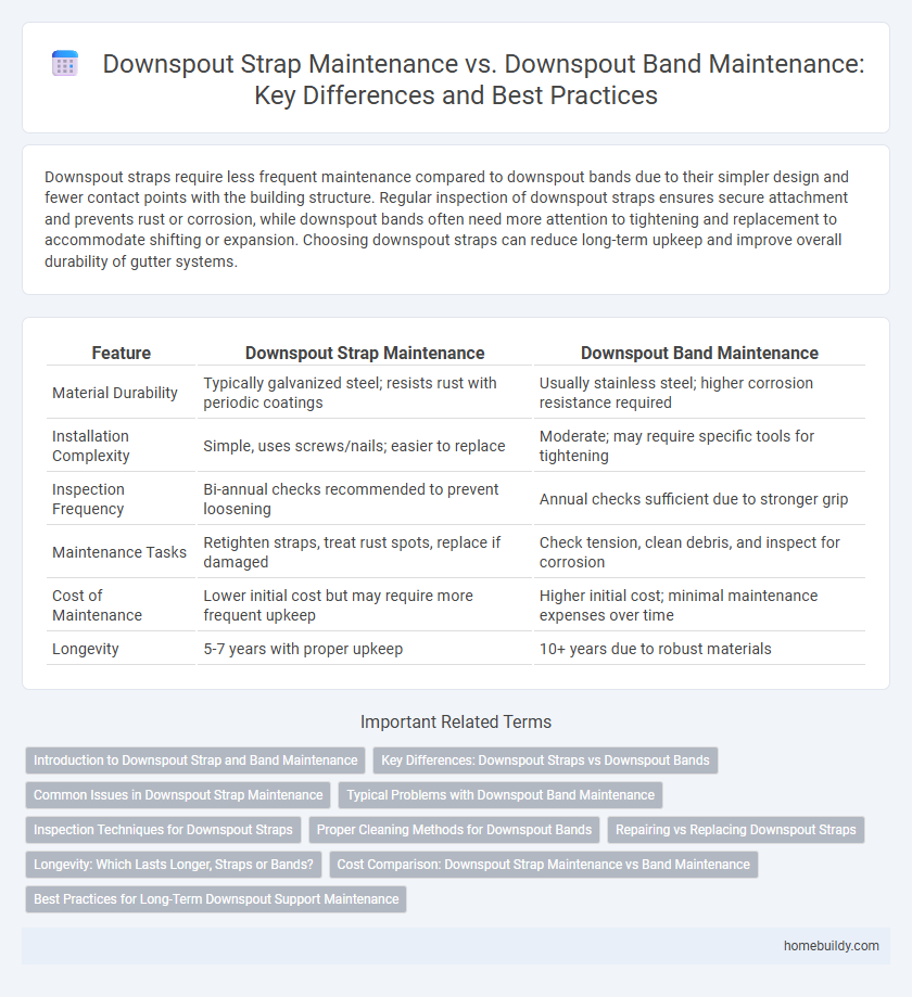 Downspout Strap Maintenance vs. Downspout Band Maintenance: Key Differences and Best Practices