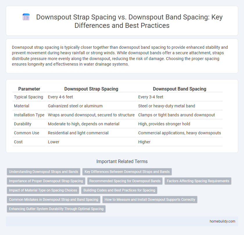 Downspout Strap Spacing vs. Downspout Band Spacing: Key Differences and Best Practices