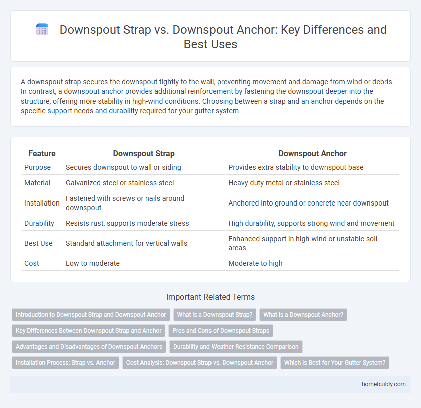Downspout Strap vs. Downspout Anchor: Key Differences and Best Uses
