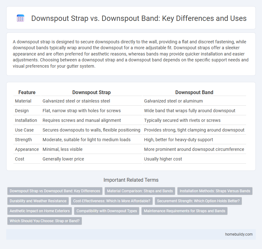 Downspout Strap vs. Downspout Band: Key Differences and Uses