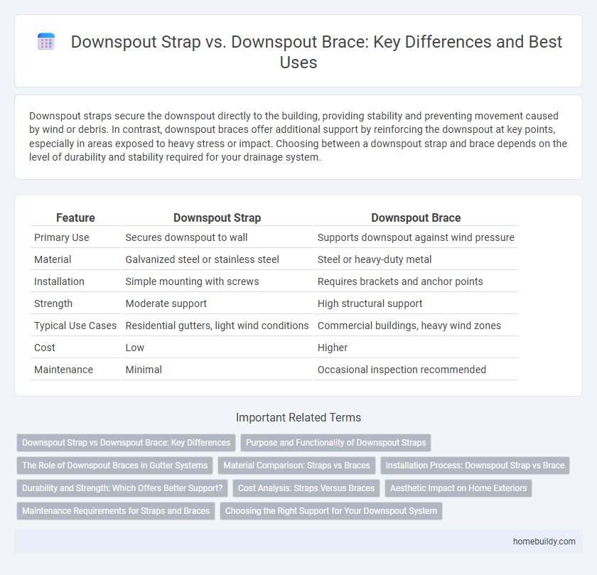Downspout Strap vs. Downspout Brace: Key Differences and Best Uses