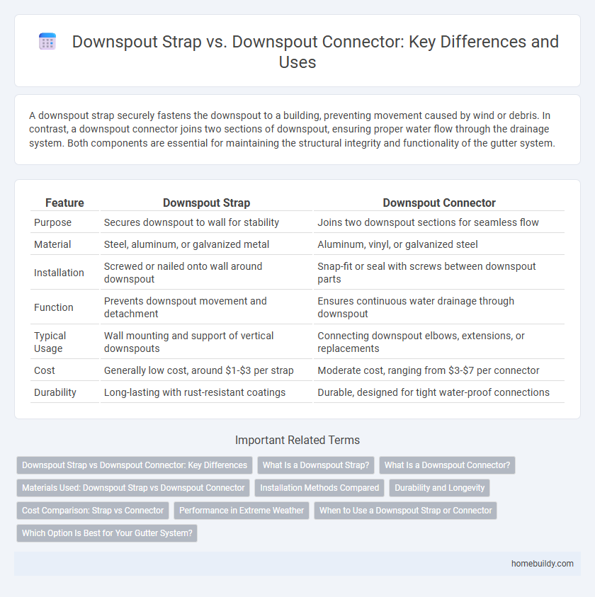 Downspout Strap vs. Downspout Connector: Key Differences and Uses