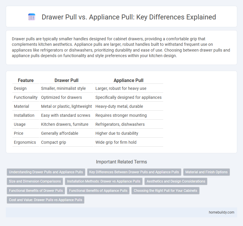 Drawer Pull vs. Appliance Pull: Key Differences Explained
