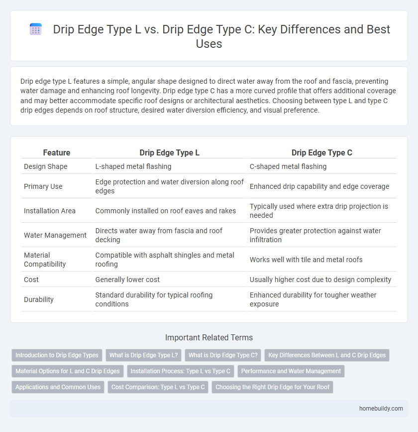 Drip Edge Type L vs. Drip Edge Type C: Key Differences and Best Uses