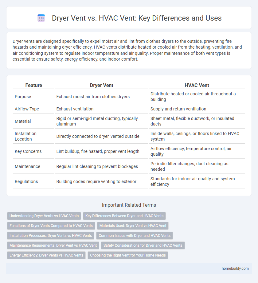 Dryer Vent vs. HVAC Vent: Key Differences and Uses