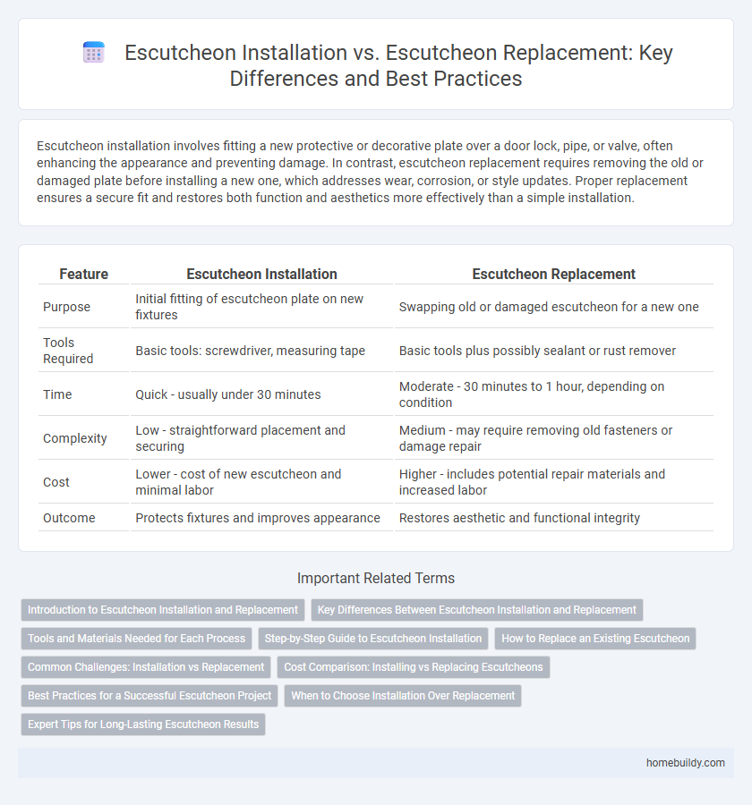 Escutcheon Installation vs. Escutcheon Replacement: Key Differences and Best Practices
