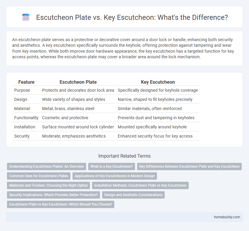 Escutcheon Plate vs. Key Escutcheon: What's the Difference?