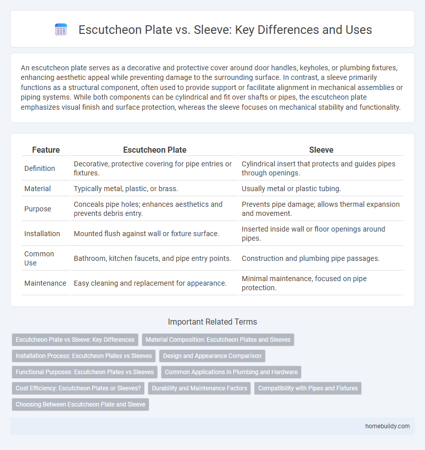 Escutcheon Plate vs. Sleeve: Key Differences and Uses