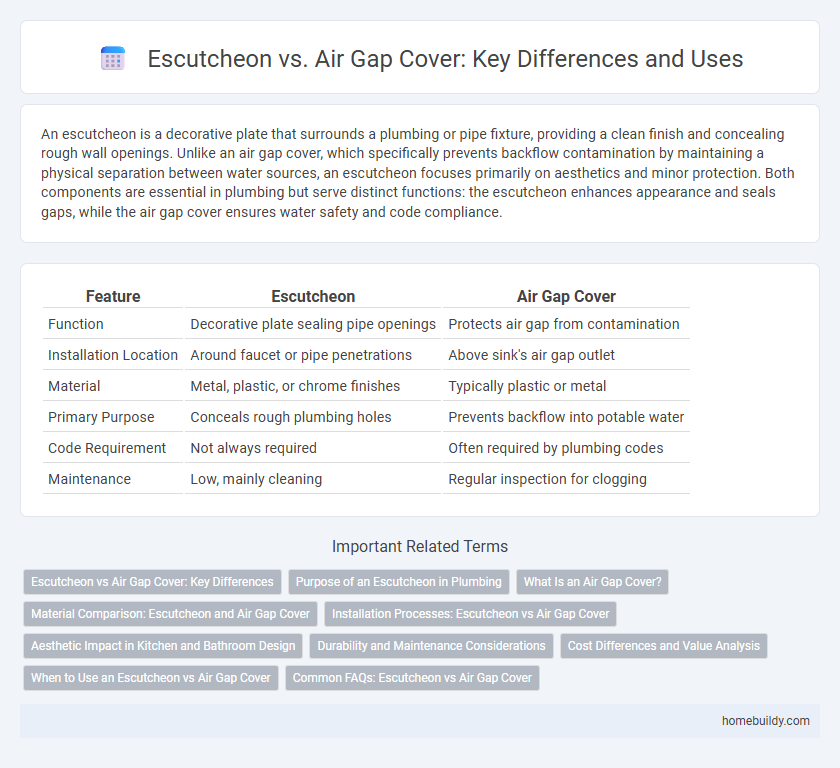 Escutcheon vs. Air Gap Cover: Key Differences and Uses