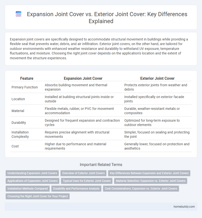 Expansion Joint Cover vs. Exterior Joint Cover: Key Differences Explained