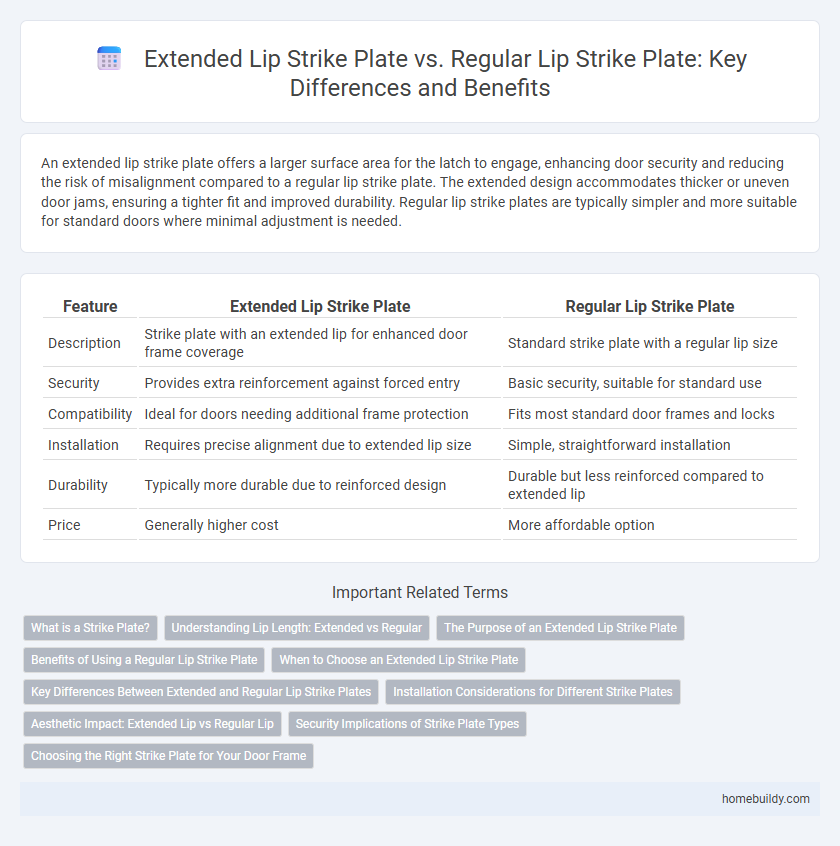 Extended Lip Strike Plate vs. Regular Lip Strike Plate: Key Differences and Benefits