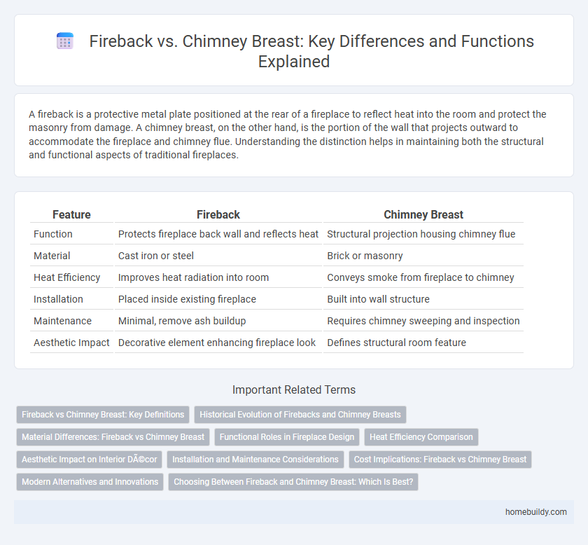 Fireback vs. Chimney Breast: Key Differences and Functions Explained