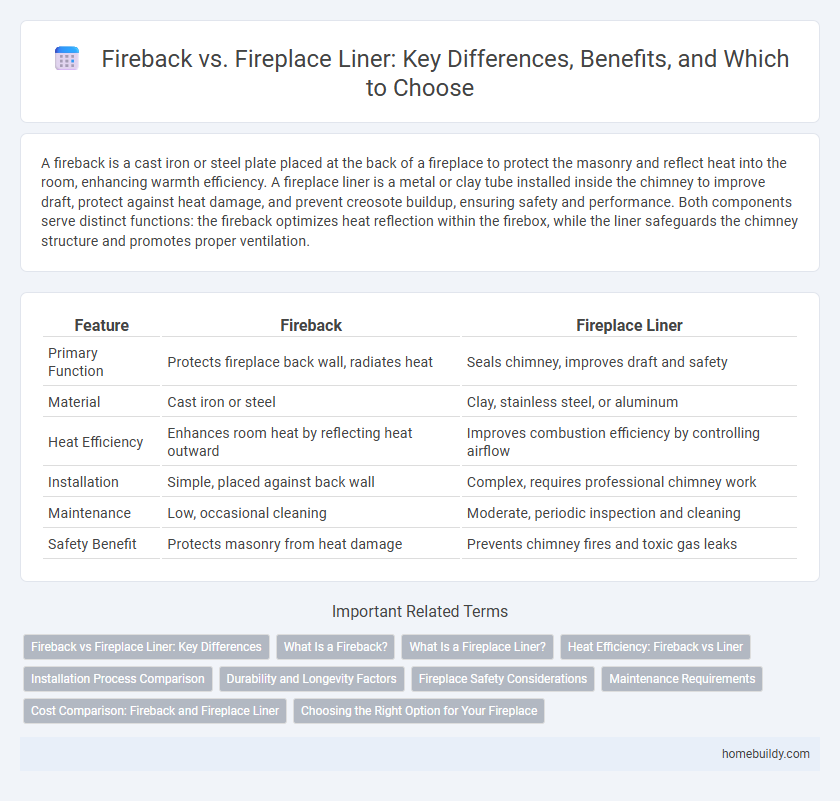 Fireback vs. Fireplace Liner: Key Differences, Benefits, and Which to Choose
